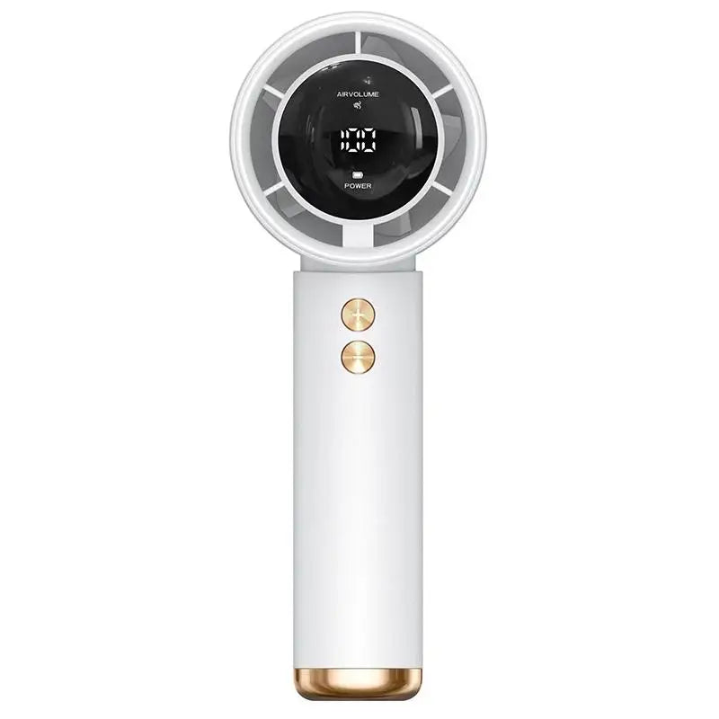 Mini USB Rechargeable Handheld Fan – 5000mAh Portable Portable Handheld Fan Axl white