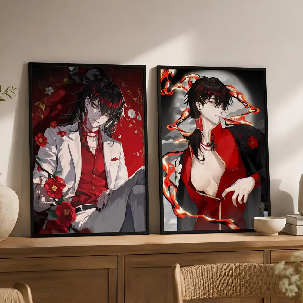 V-Vox Akuma Vtuber Waterproof PVC Peel-and-Stick Wall Poster Wall Poster Axl