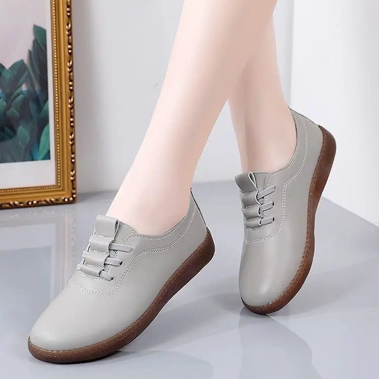 YBQJOO Women's Slip-On Flat Shoes – Lightweight Casual Flats Women's Flat Shoes Axl GRAY 39