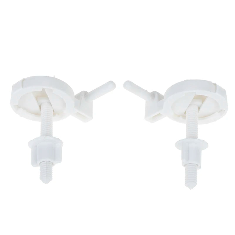 Plastic Toilet Seat Screws Hinge Fixings 2-Pack ABS Kit Toilet Seat Hardware Axl