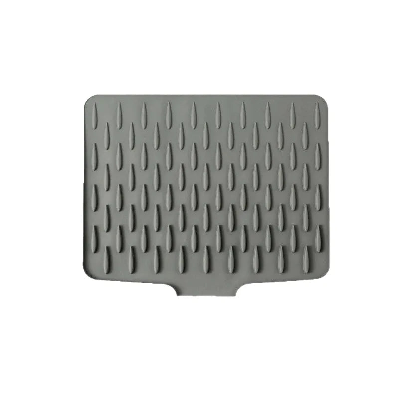 Large Silicone Dish Drying Mat – Non-Slip Drainage Board Dish Drying Mat Axl Gray 1pc