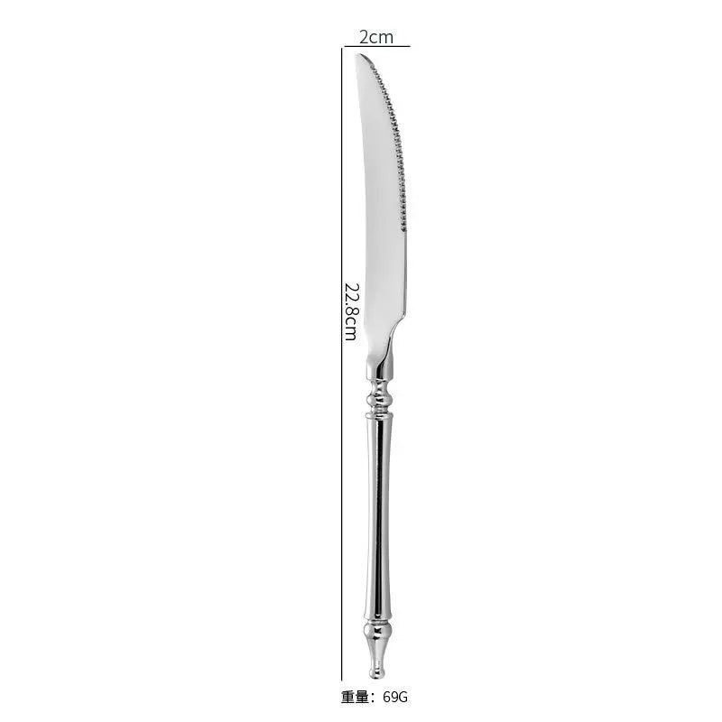 304 Stainless Steel Flatware Set – Steak Knife, Fork & Spoon Stainless Steel Flatware Set Axl A China Mainland