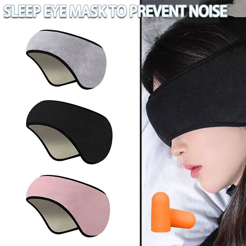 Adjustable Blackout Sleep Mask with Noise-Reducing Ear Muffs Sleep Mask Axl
