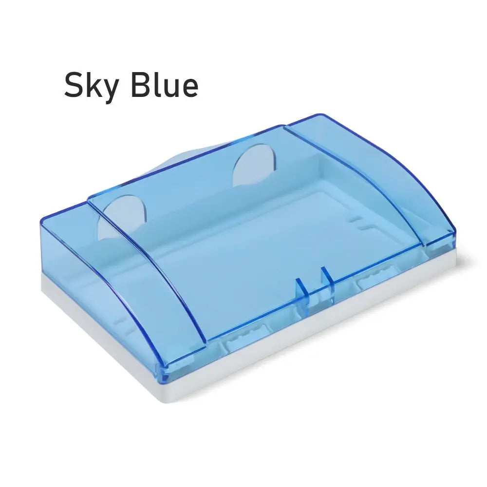 86 Type Double Socket Waterproof Cover | Child Safety Plug Box Socket Waterproof Cover Axl Sky Blue