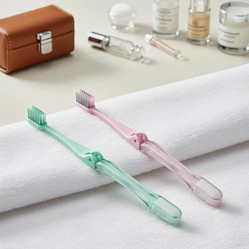 Portable Folding Travel Toothbrush – Soft Bristles, Compact Travel Toothbrush Axl