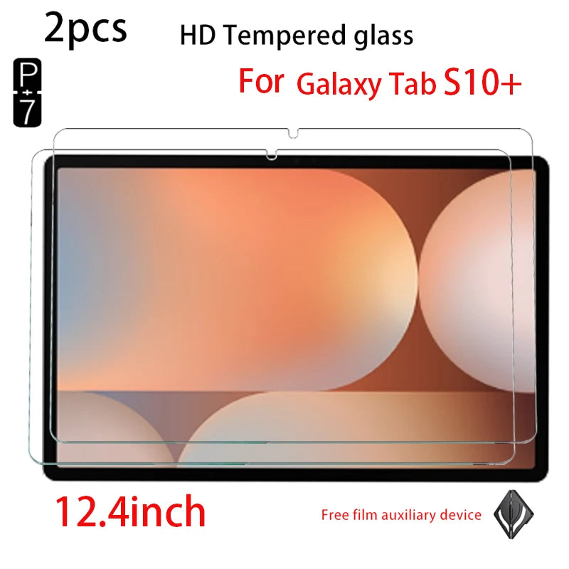 2-Pack Tempered Glass Screen Protector Samsung Galaxy Tab 12.4" Tablet Screen Protector Axl FOR S10PLUS 12.4Inch