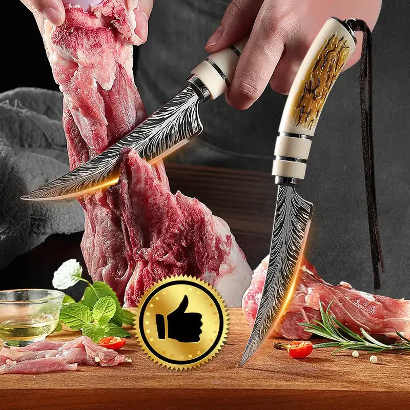SHENJIU Curved Stainless Steel Boning & Fruit Knife Boning Knife Axl