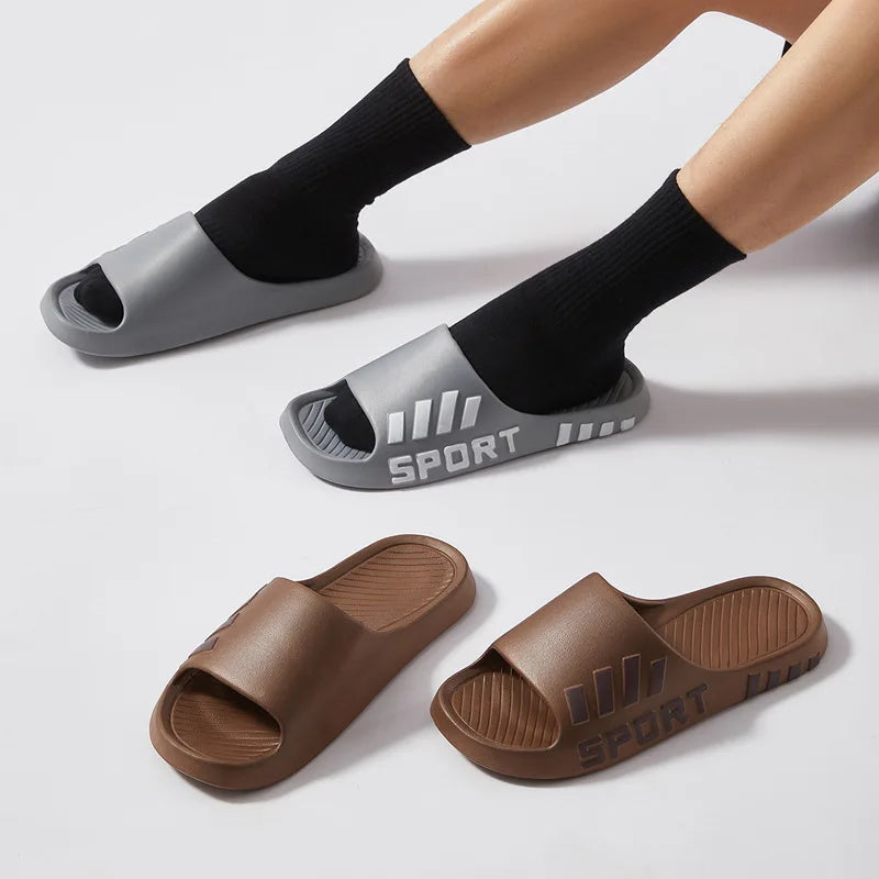 Men's Thick Sole Non-Slip EVA Slides | Beach & Shower Slippers Men's Slides Axl