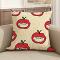 Cartoon Linen Cushion Cover | Sofa, Bed & Chair Décor Decorative Cushion Cover Axl White5 30X30cm
