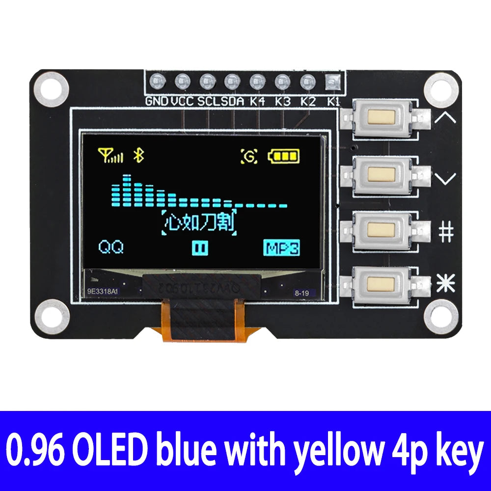 0.96" OLED Display Module 128x64 I2C SSD1315 for Arduino OLED Display Module Axl 1pcs yellow BLUE