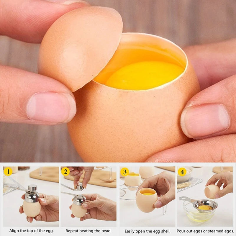 Stainless Steel Egg Shell Cutter & Opener | Kitchen Tool Egg Shell Opener Axl
