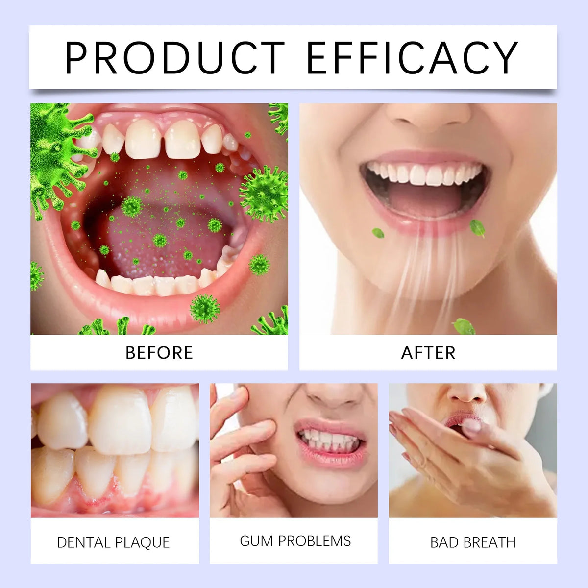 Teeth Brightening Peppermint Mouthwash – Mouth Rinse 237ml Whitening Mouthwash Axl