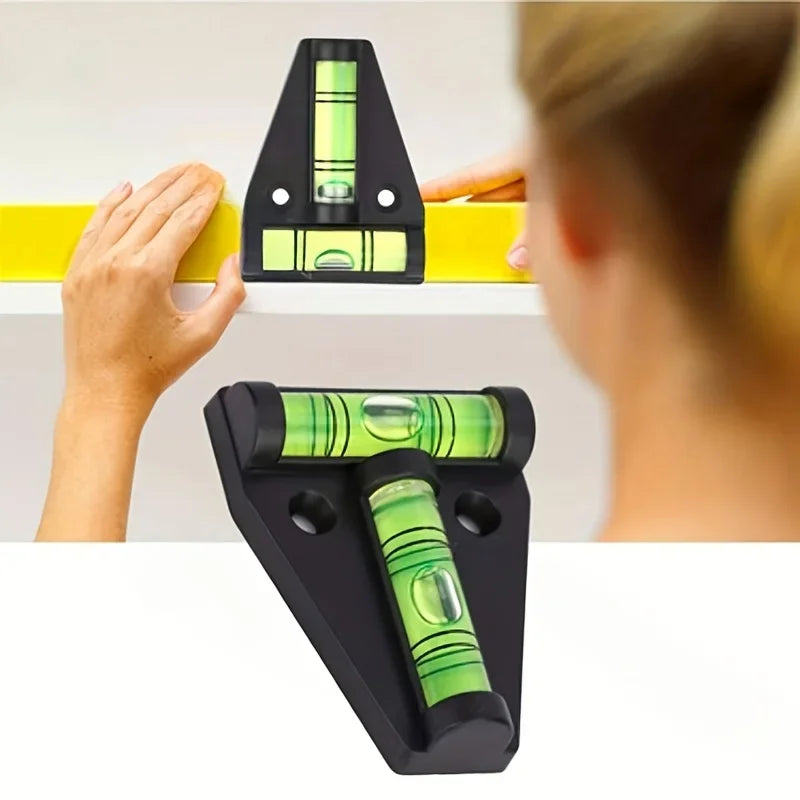 T-Type Bubble Level Tool – Mini Spirit Level for DIY & Home Spirit Level Tool Axl