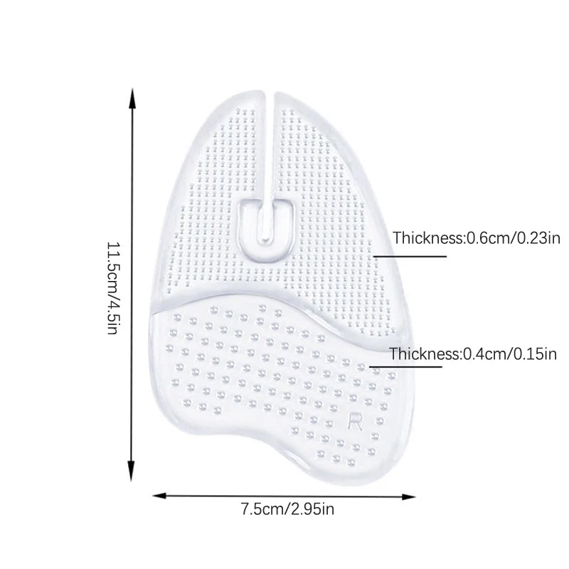 Gel Forefoot Insoles – Flip Flop Toe Cushion Pads (1 Pair) Gel Forefoot Insoles Axl