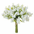 Artificial Canterbury Bell Flowers Set 5/10 Pcs – Home & Wedding Artificial Flowers Axl Beige 10 pcs