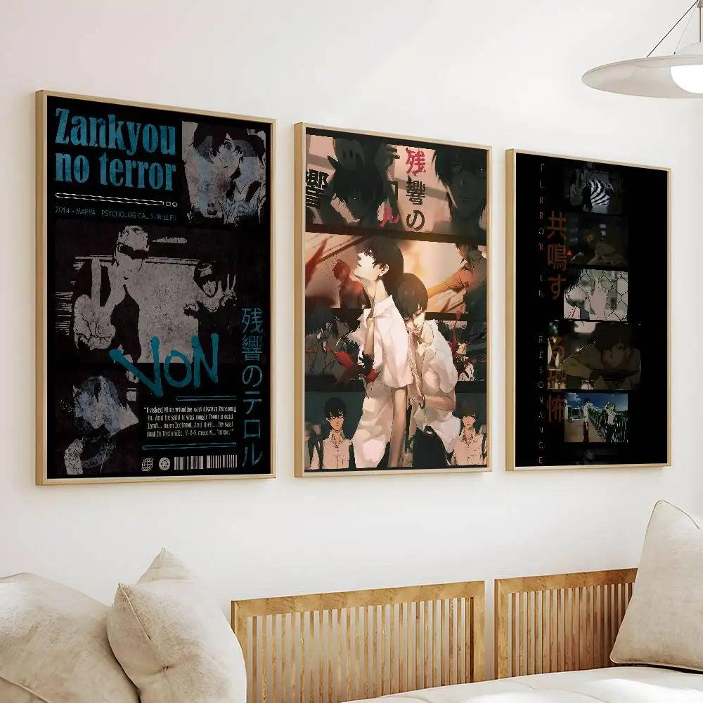Terror in Resonance Anime Poster – Self-Adhesive HD Wall Art Anime Wall Poster Axl