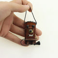 1:12 Miniature Antique Wall Mount Phone – Dollhouse Wood Décor Dollhouse Accessory Axl Default Title