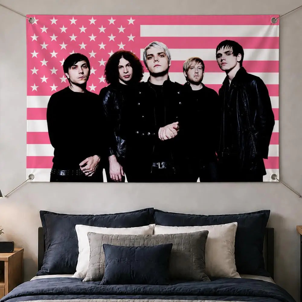 My Chemical Romance Wall Flag Banner – Indoor & Outdoor Decor Wall Flag Banner Axl