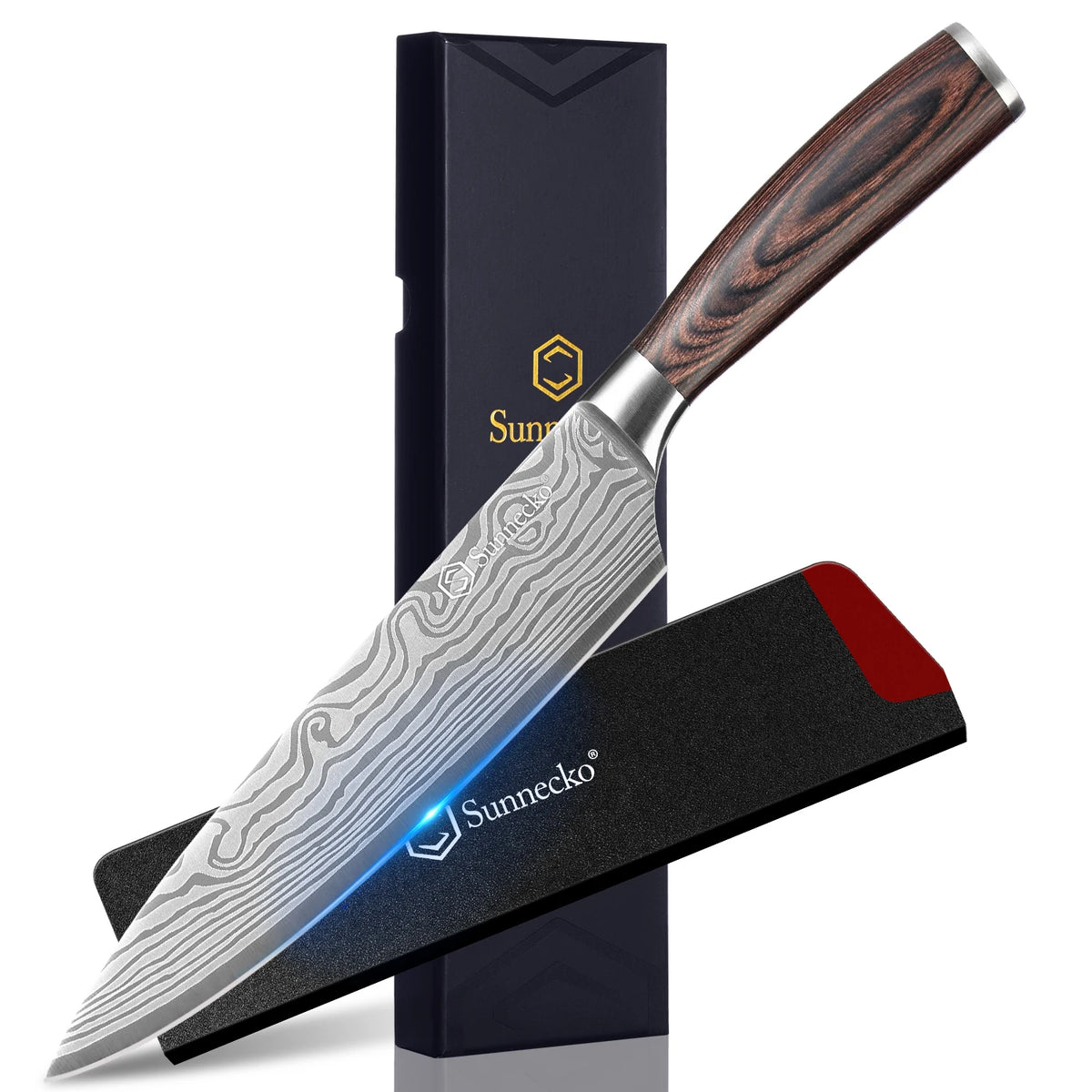 Sunnecko Chef's Knife 8" & 5.5" High Carbon Stainless Steel Chef's Knife Axl 8 Inch Chef Knife China Mainland