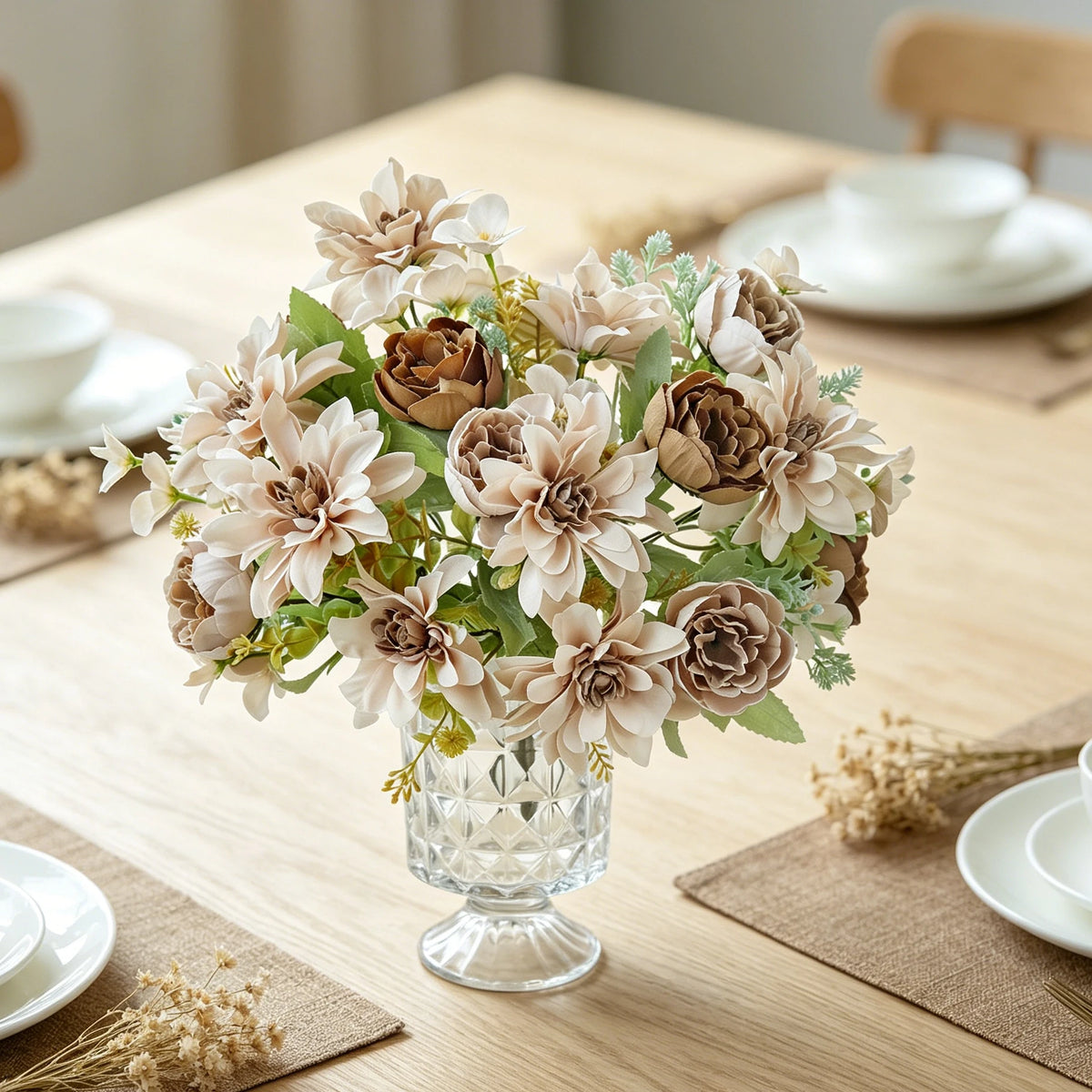 Silk Dahlia Peony Artificial Flowers – Wedding & Home Décor Artificial Silk Flowers Axl