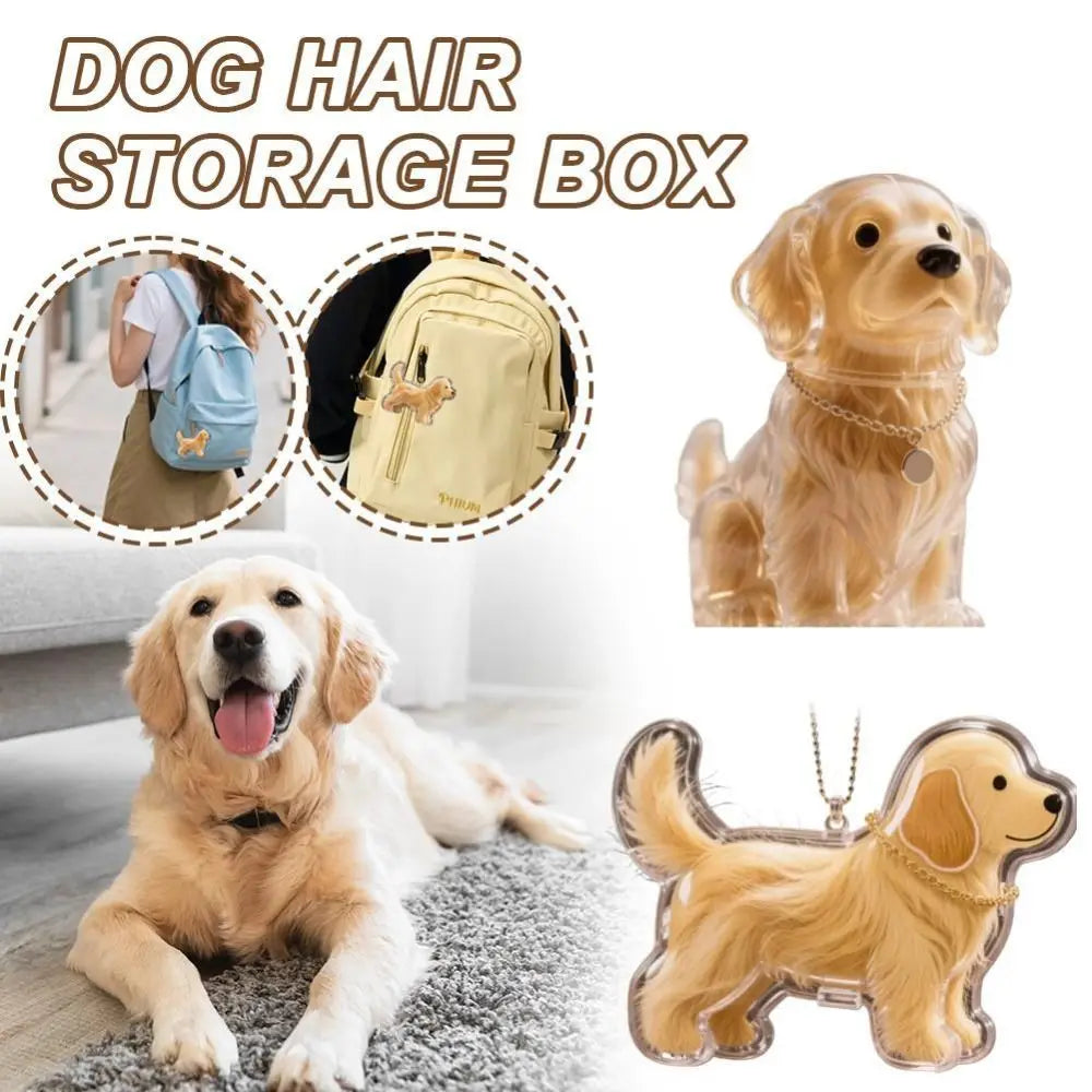 Dog Fur Keepsake Capsule Keychain – Pet Hair Storage Pendant Pet Keepsake Keychain Axl
