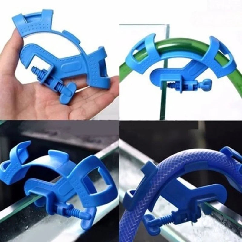 Aquarium Hose Holder & Pipe Fixing Clamp for Fish Tanks Aquarium Hose Clamp Axl