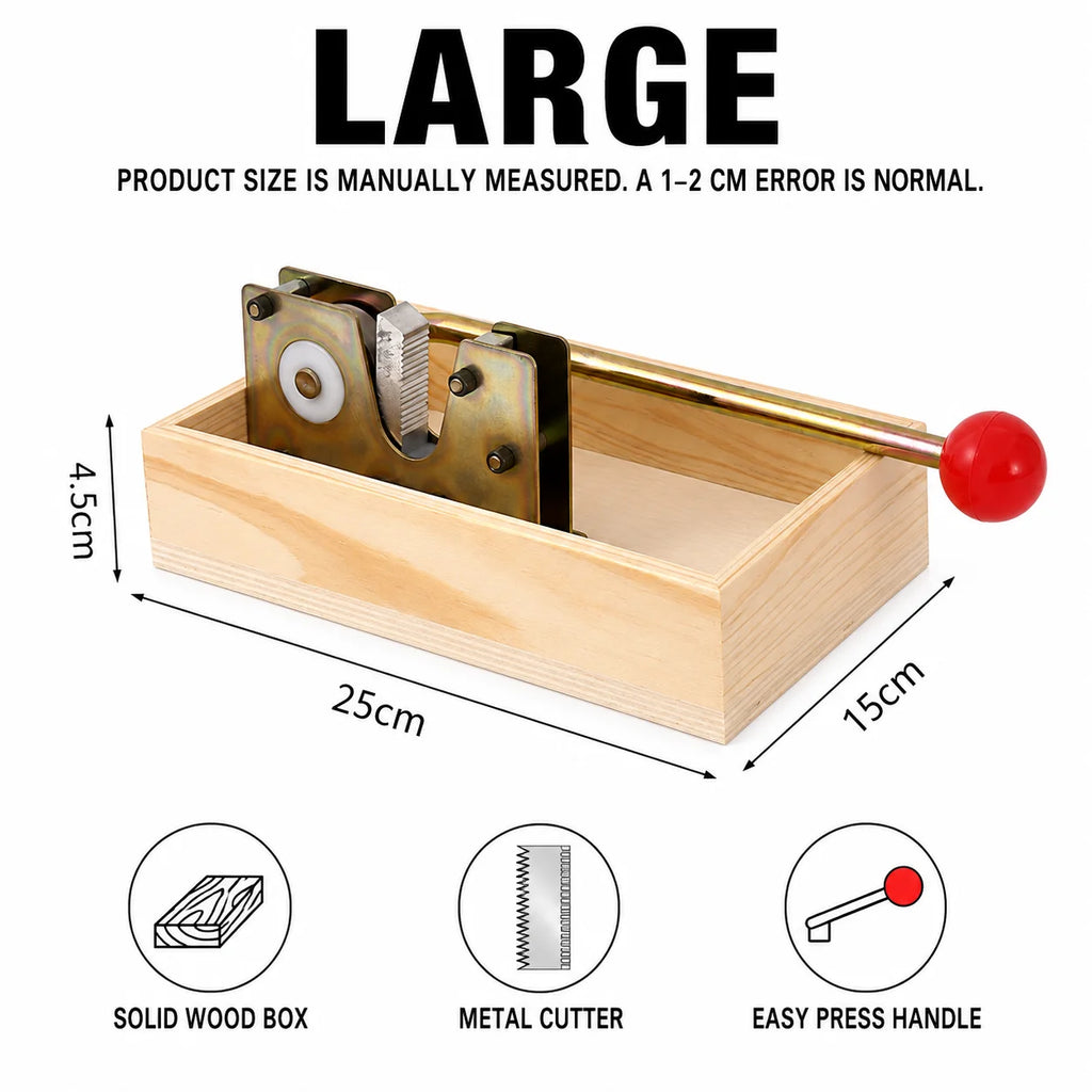 Heavy Duty Adjustable Nut Cracker with Wooden Base | Manual Tool Manual Nut Cracker Axl Large