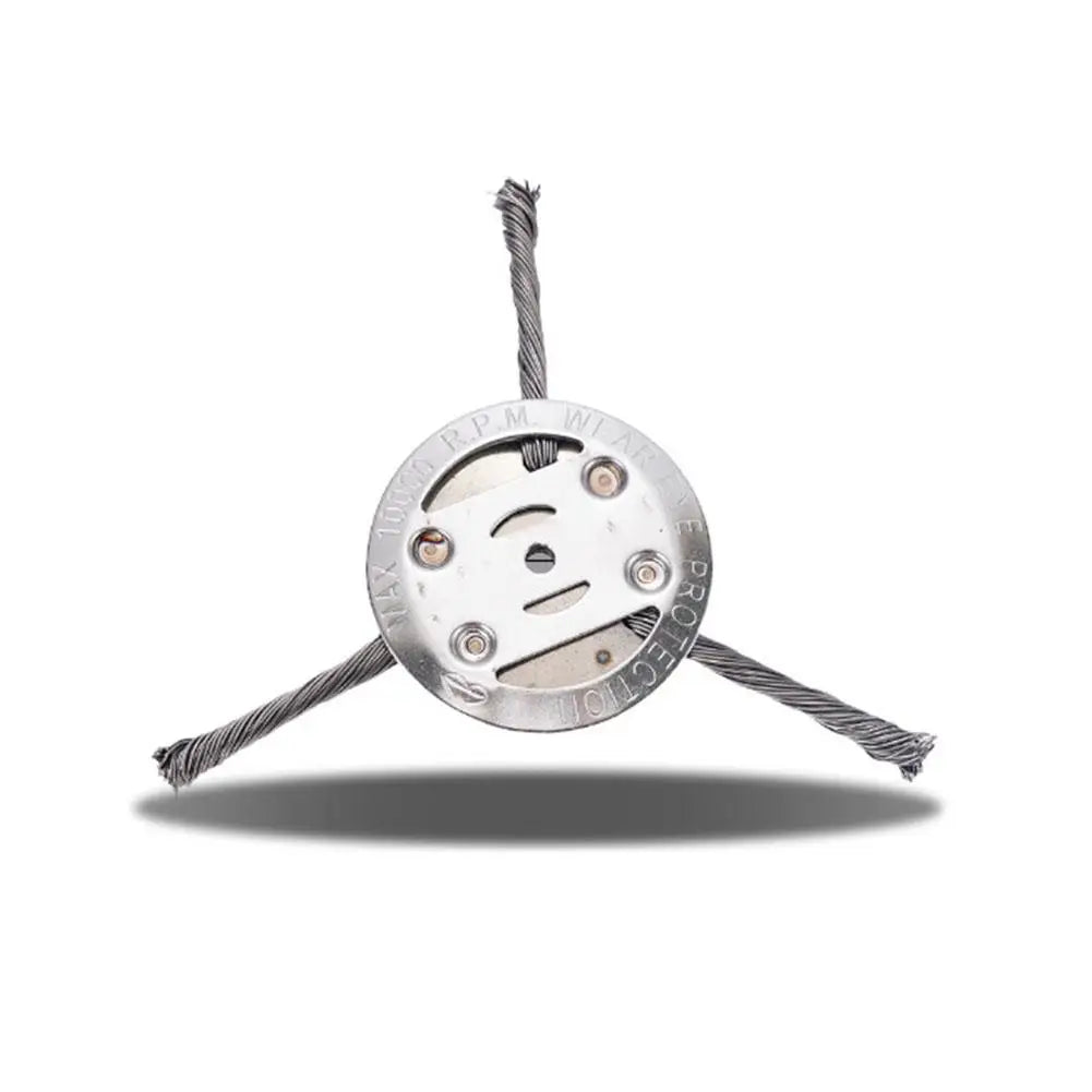 Steel Wire Wheel Grass Trimmer Head – 6" Weeding Brush Trimmer Head Brush Axl A