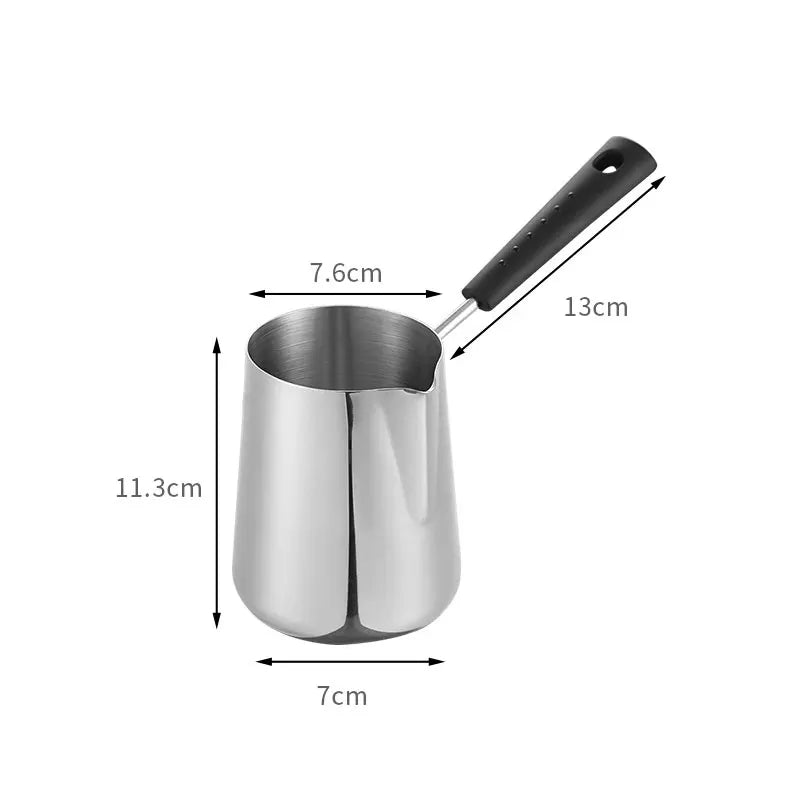 Turkish Coffee Pot – Stainless Steel Milk & Butter Warmer Coffee Pot Warmer Axl 600ml
