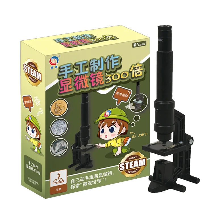 Kids Pocket Microscope Kit 60-120X – Educational Handheld Toy Educational Science Toy Axl 3