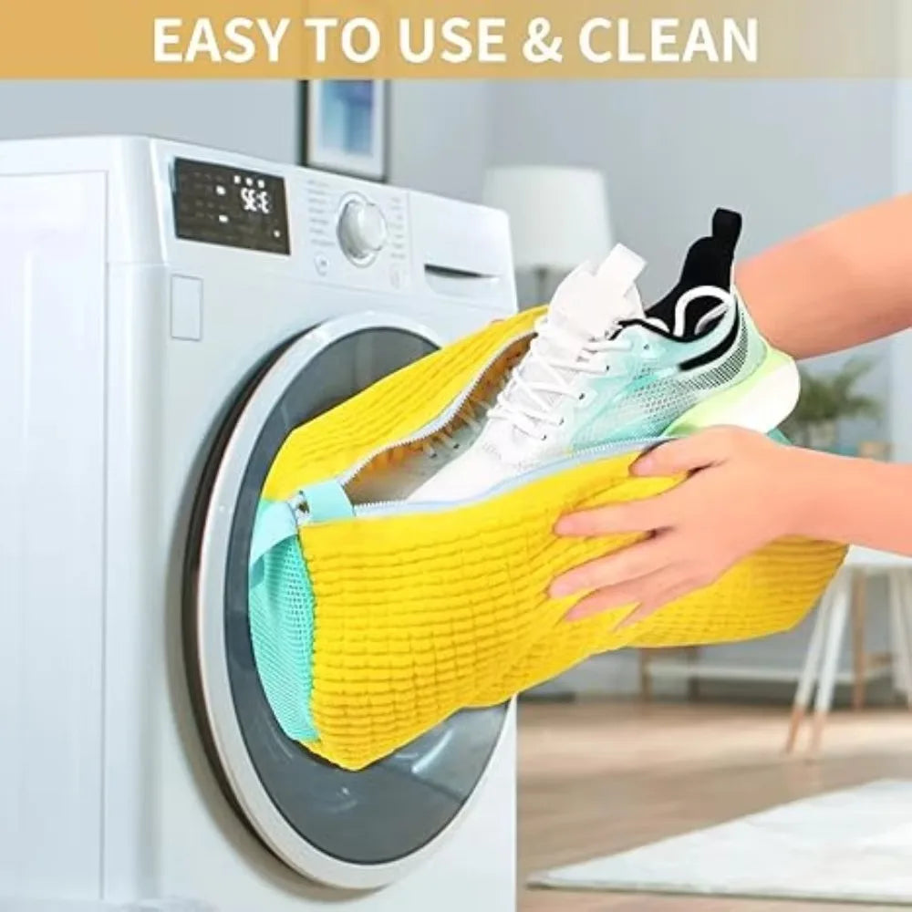 2-Pack Padded Shoe Laundry Bags – Washing Machine Protector Shoe Laundry Bag Axl