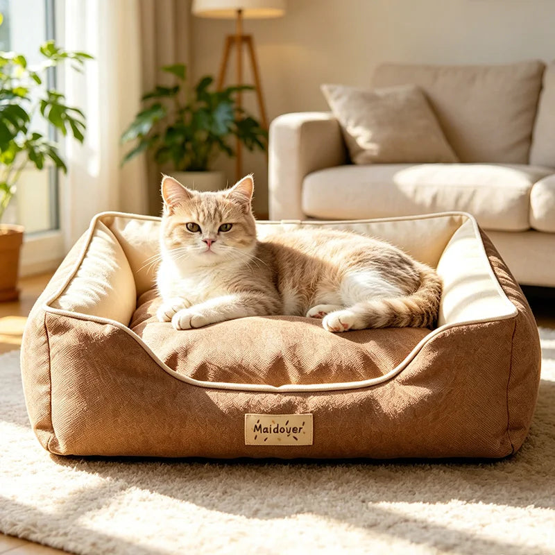 KEMORELA All-Season Pet Bed for Cats & Dogs | Cozy Mat Pet Nesting Bed Axl 40x30cm