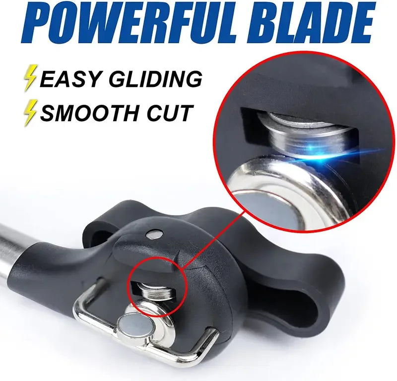 Smooth Edge Can Opener – Safe Cut Stainless Steel Handheld Can Opener Axl