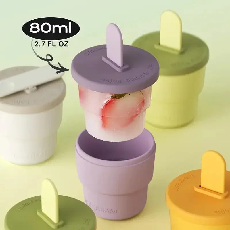 DIY Ice Cream Mold Cup – Food Grade Homemade Ice Pop Maker Ice Cream Mold Axl