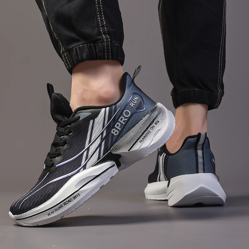 ZULIWAGN Men's Lightweight Running Sneakers | Gym & Jogging Running Sneakers Axl black 39