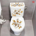 Floral Butterfly Toilet Sticker – Waterproof PVC Bathroom Decal Bathroom Wall Sticker Axl A10