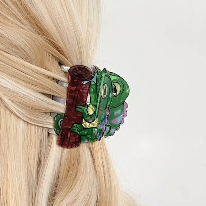 Animal Hair Claw Clip – Mammoth, Cat & Chameleon Design Hair Claw Clip Axl