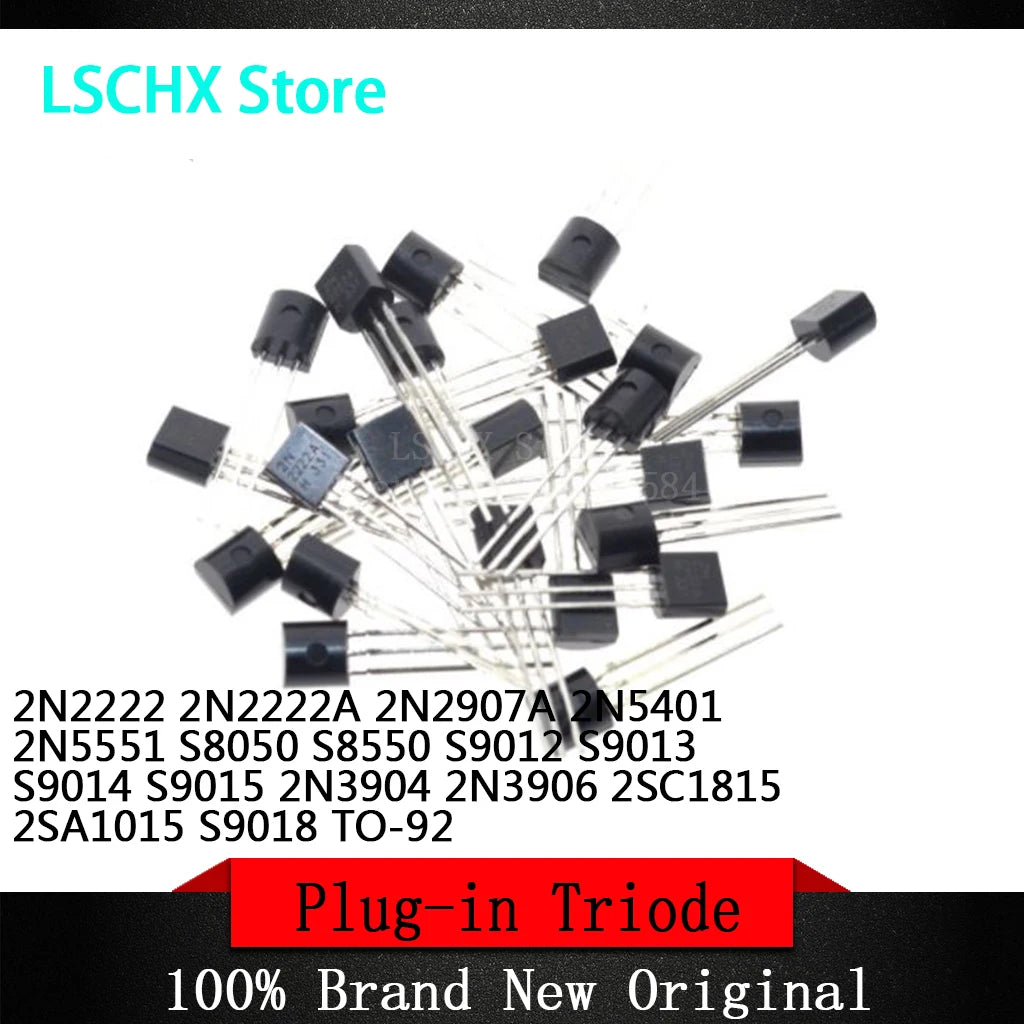 1000pcs TO-92 Transistor Kit – 16 Types NPN PNP Assortment Transistor Assortment Kit Axl 2N2907A