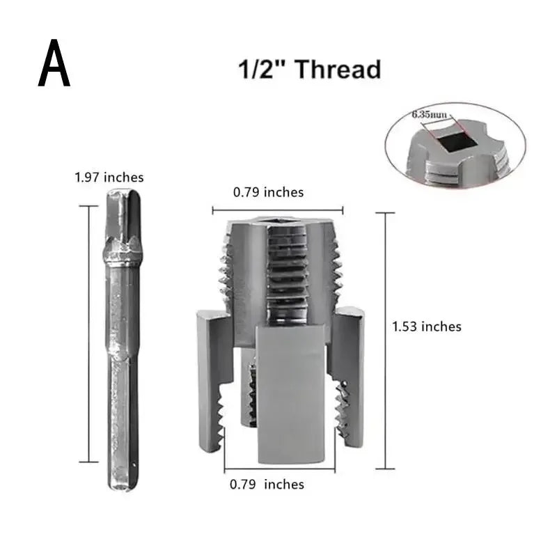 PVC Pipe Thread Cutting Tool – Internal & External Threader Kit Pipe Threading Tool Axl small size
