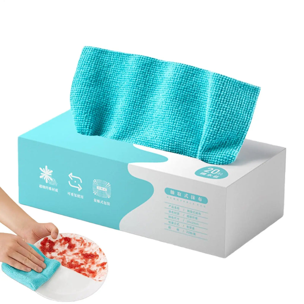 20-Pack Microfiber Cleaning Cloths – Kitchen Dish Rags & Towels Microfiber Cleaning Cloths Axl