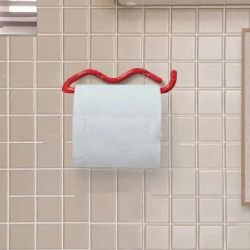 Metal Bathroom Wall-Mount Paper & Towel Holder Organizer Bathroom Towel Holder Axl