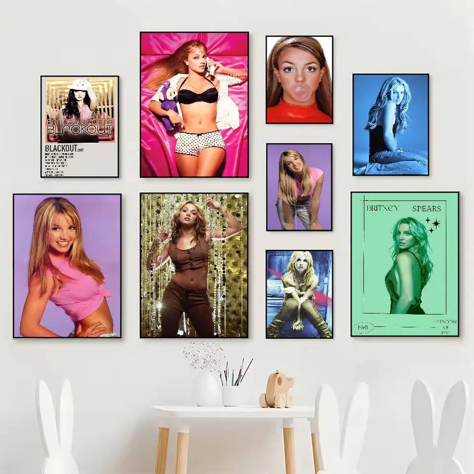 Britney Spears HD Wall Poster – Self-Adhesive & Waterproof Wall Art Poster Axl