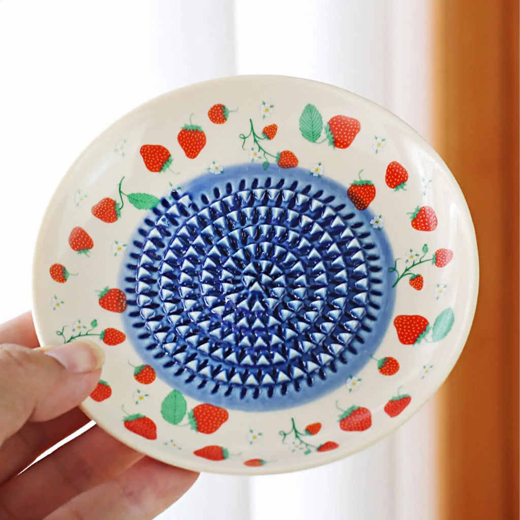 Ceramic Garlic Grater Plate – Manual Ginger, Cheese & Fruit Grater Ceramic Grater Plate Axl