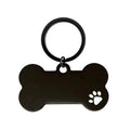 Personalized Bone-Style Stainless Steel Dog Name Tag | Pet ID Pet ID Tag Axl Black