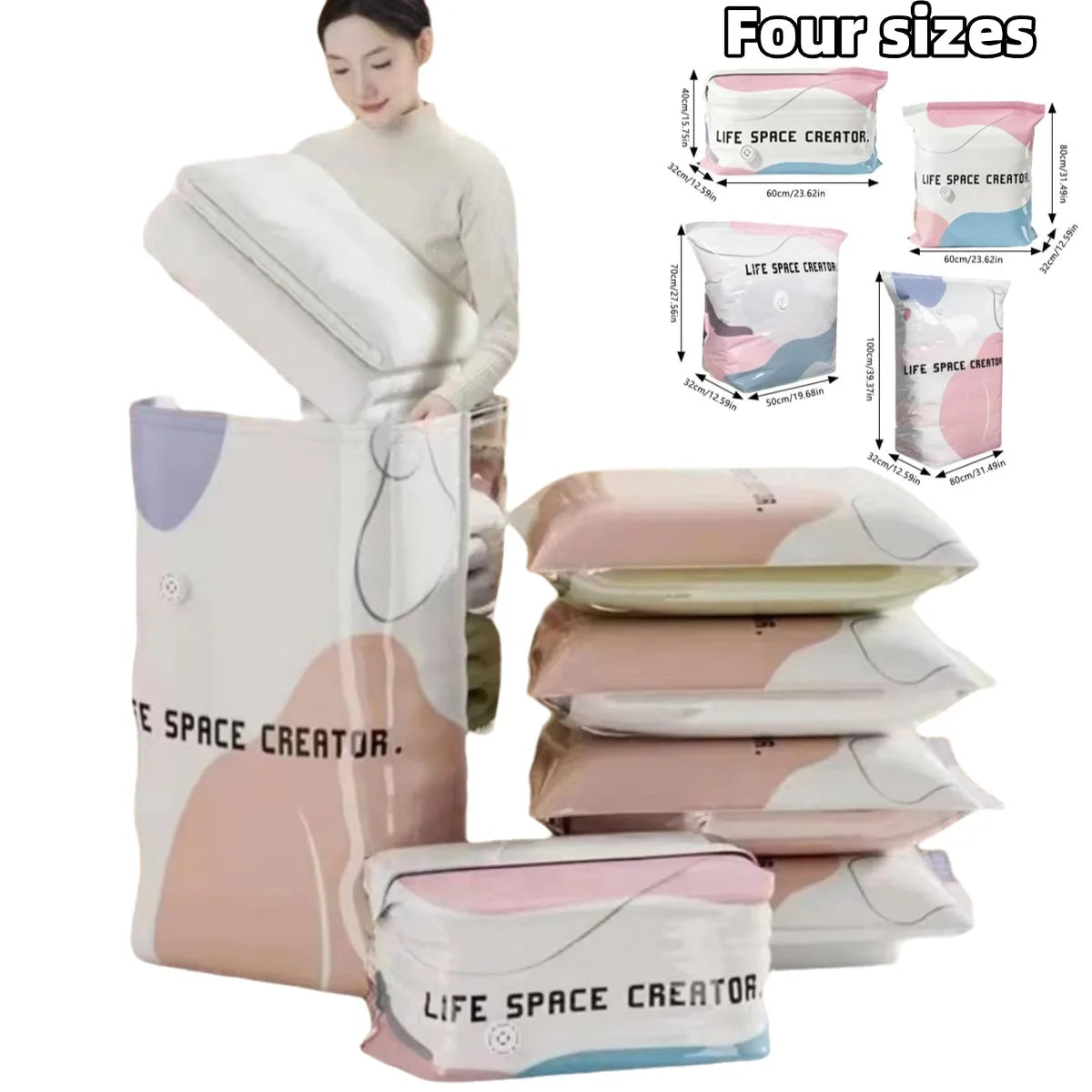No-Pump Vacuum Storage Bags – Clothes, Comforters & Blankets Vacuum Storage Bags Axl