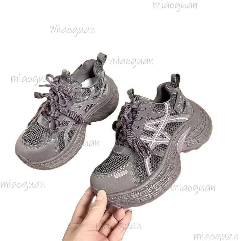 Women's Chunky Sneakers – Breathable Non-Slip Casual Shoes Chunky Sneakers Axl
