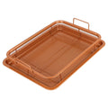 Stainless Steel Mesh Baking Tray & Basket for Oven Air Fryer Mesh Baking Tray Set Axl Gold