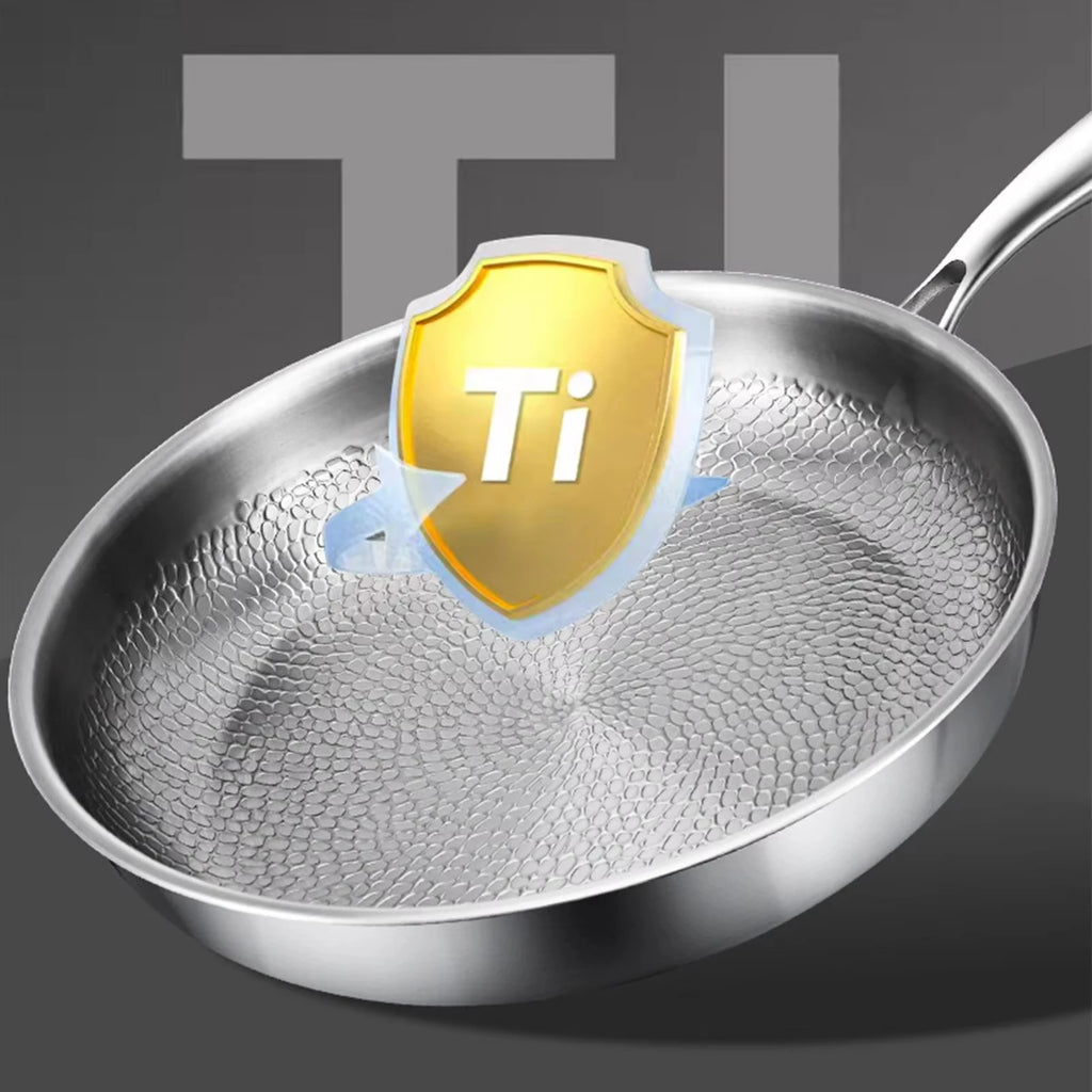 KEMORELA Titanium Non-Stick Frying Pan with Lid | Induction Titanium Frying Pan Axl