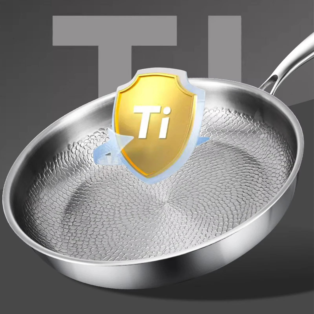 KEMORELA Titanium Non-Stick Frying Pan with Lid | Induction Titanium Frying Pan Axl