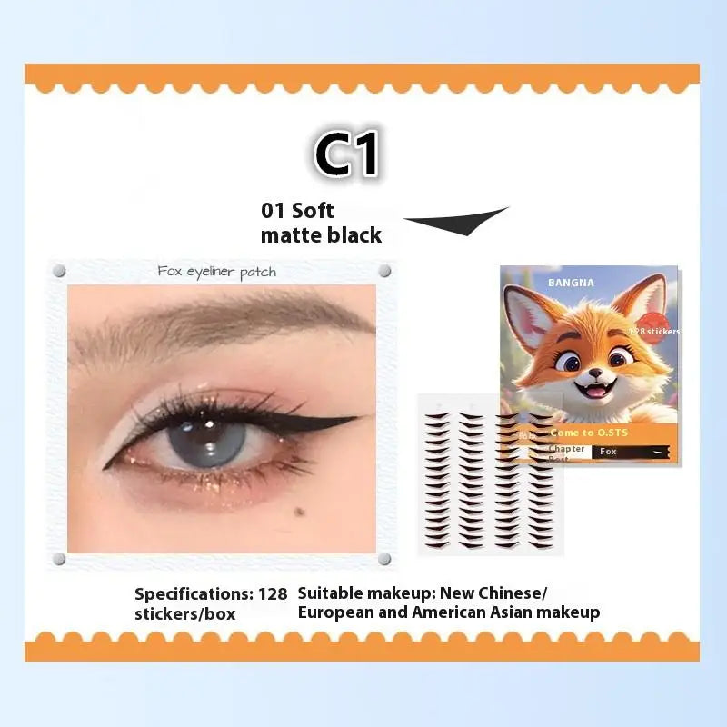 Eyeliner Seal Stickers Waterproof Sweat-Proof | 104–128 Pcs Eyeliner Stickers Axl C1